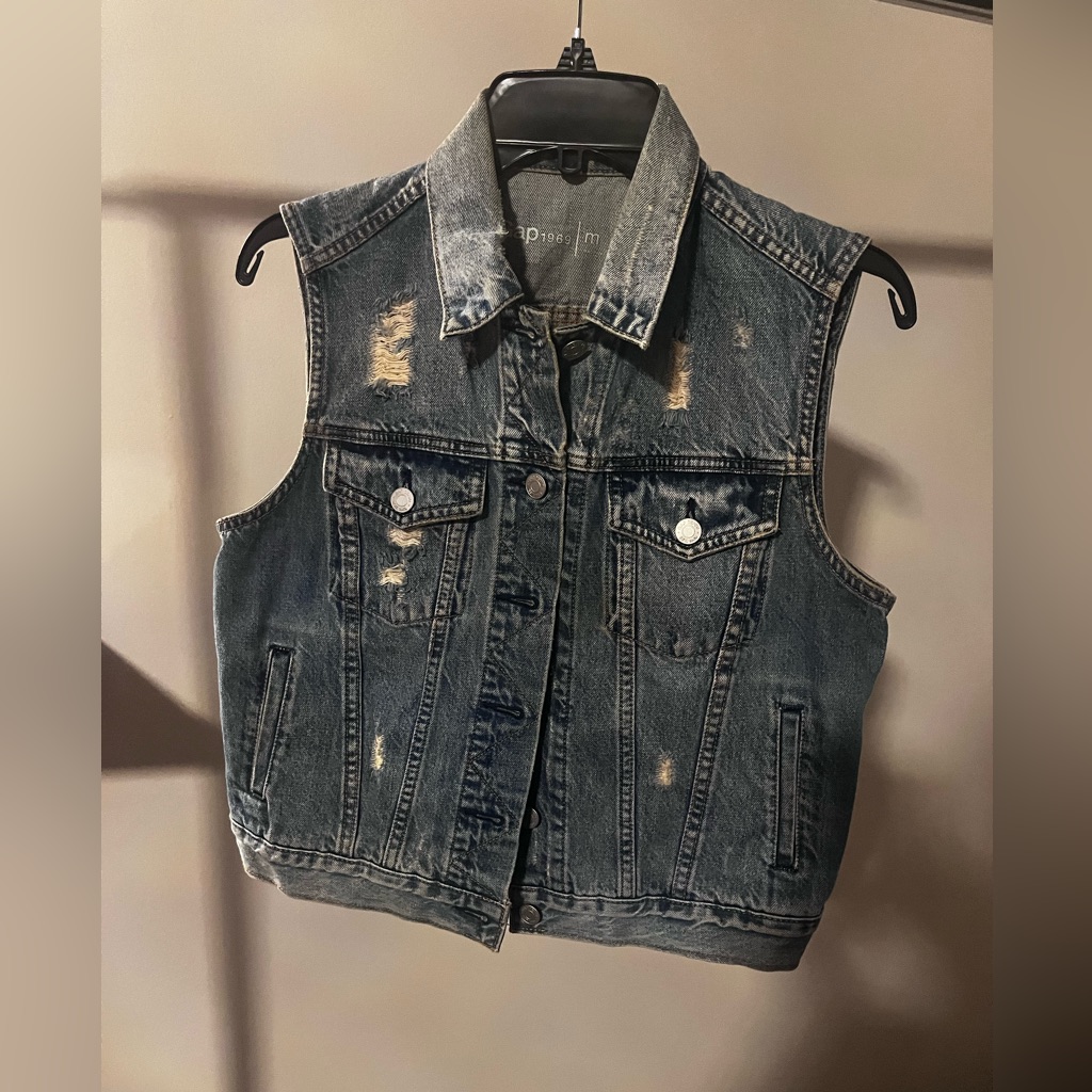 Gap Denim Vest Medium
